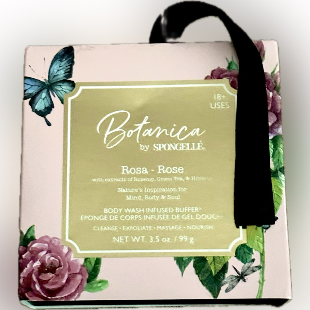 NWT * FINAL Botanica By Spongelle’ Fragrance Rosa - Rose Sponge Butterfly